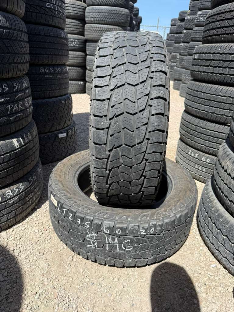 LT275/60R20 Pair (2 Used Tires) Hercules Terra Trac AT