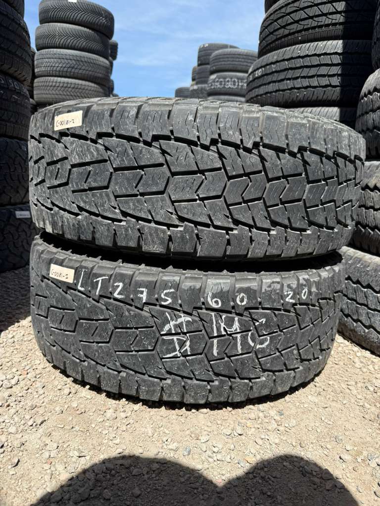 LT275/60R20 Pair (2 Used Tires) Hercules Terra Trac AT