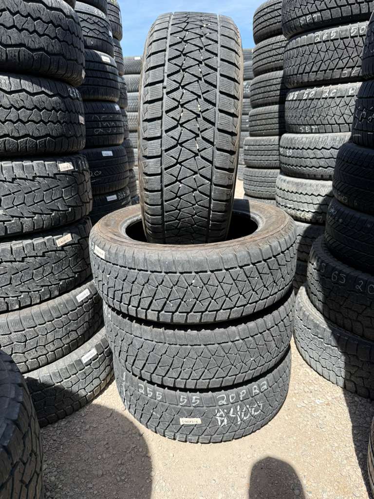 255/55R20 Set (4 Used Tires) Bridgestone Blizzak DM-V2