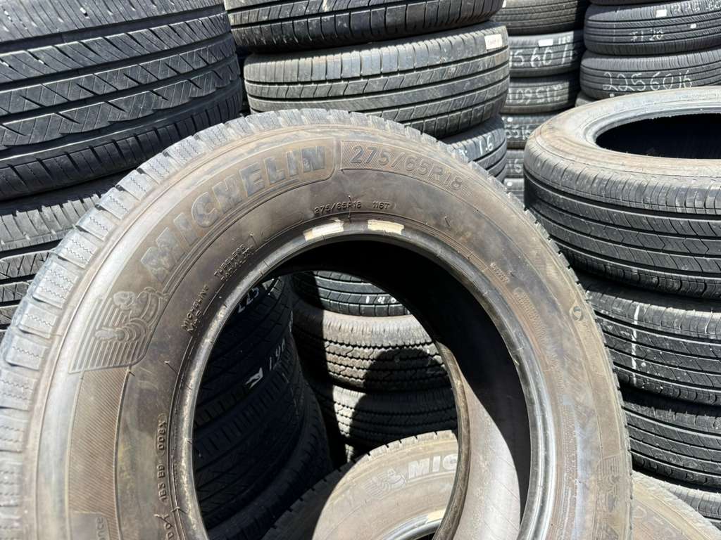 275/65R18 Pair (2 Used Tires) Michelin Defender LTX