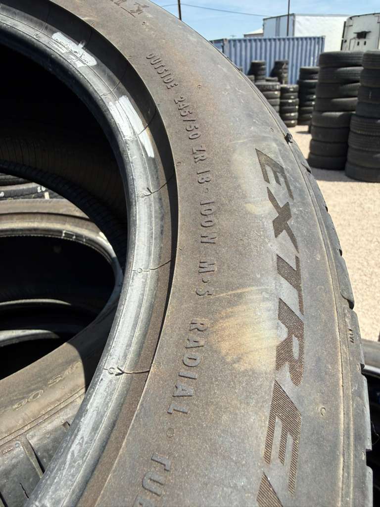 245/50R18 (3 Used Tires) Continental Extreme Contact