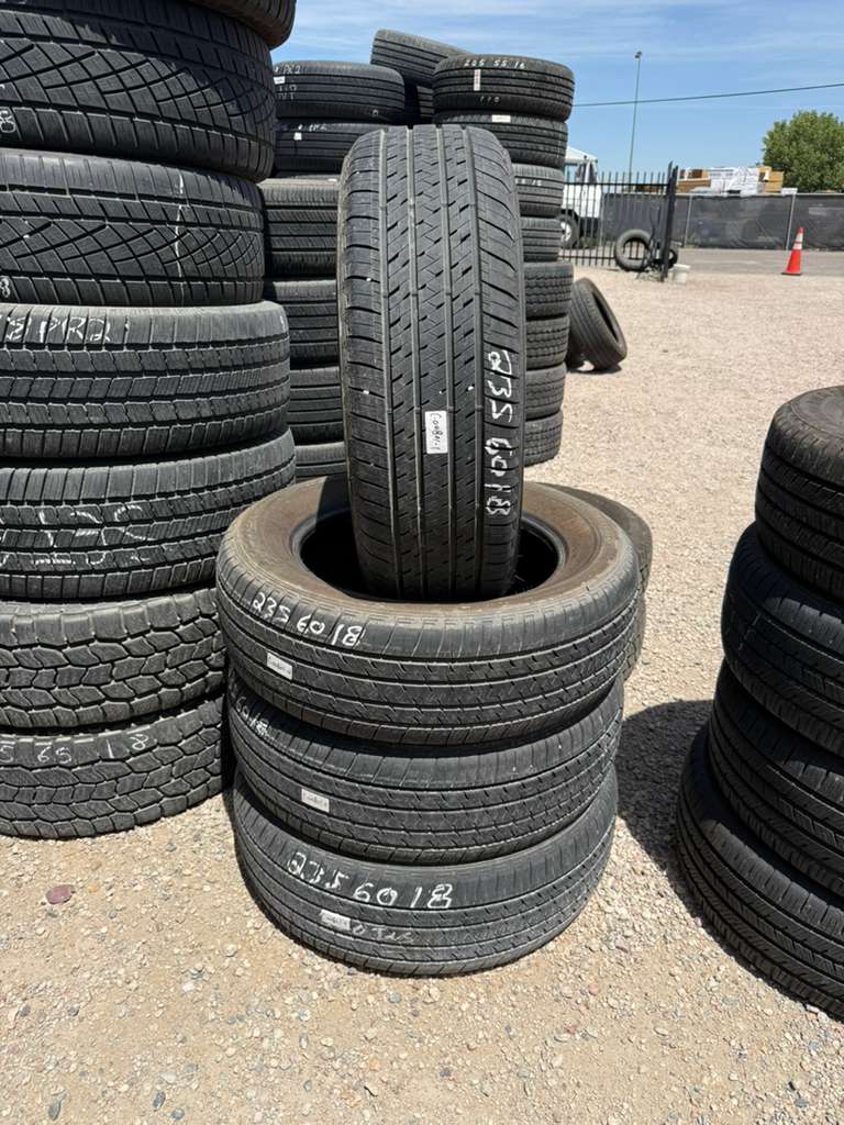 235/60R18 Set (4 Used Tires) Bridgestone Ecopia HL422