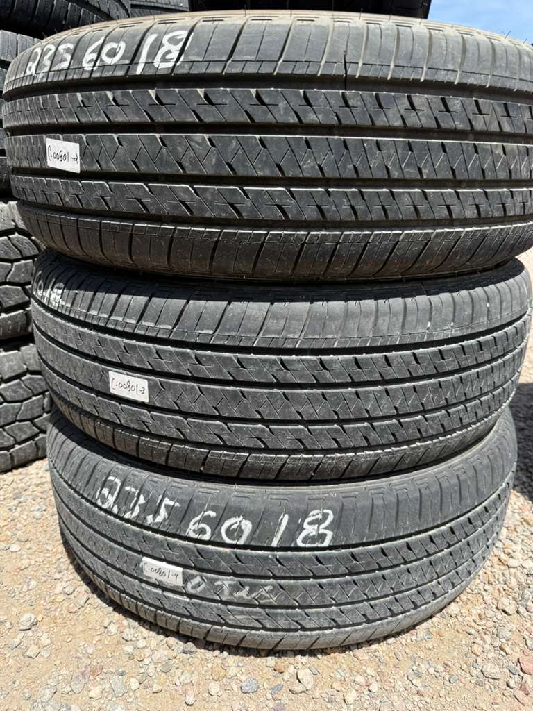 235/60R18 Set (4 Used Tires) Bridgestone Ecopia HL422