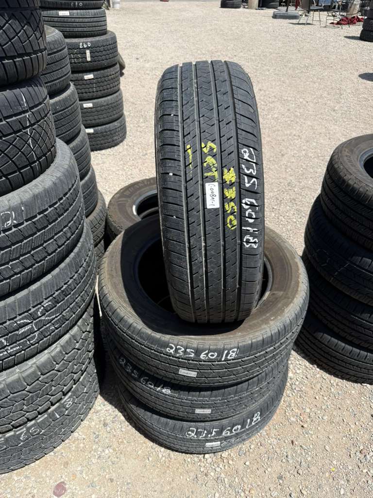 235/60R18 Set (4 Used Tires) Bridgestone Ecopia HL422