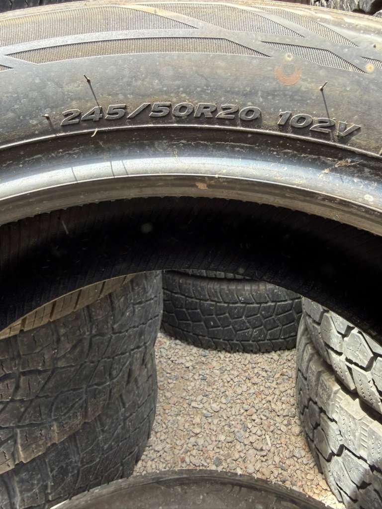 245/50R20 Pair (2 Used Tires) Hankook Ventus S1 Noble