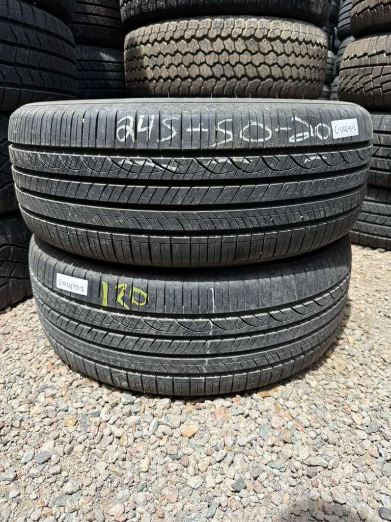 245/50R20 Pair (2 Used Tires) Hankook Ventus S1 Noble