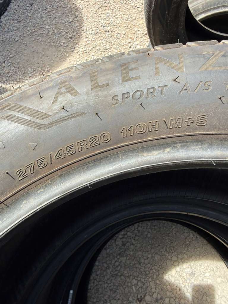 275/45R20 Pair (2 Used Tires) Bridgestone Alenza Sport A/S