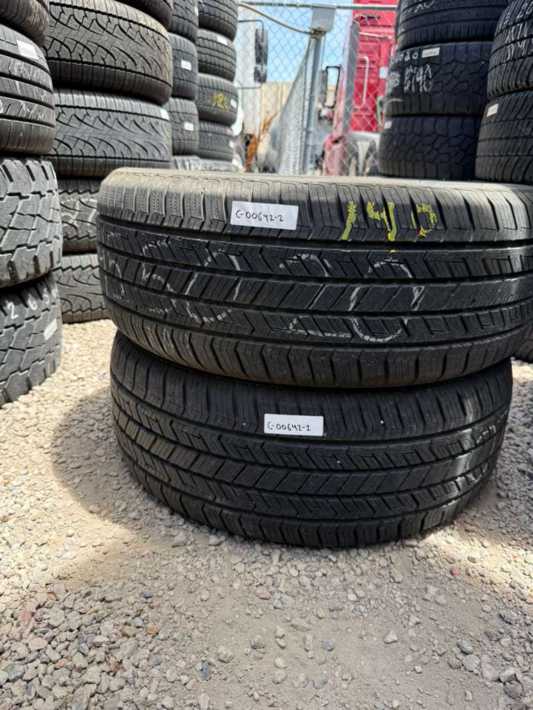 245/50R20 Pair (2 Used Tires) Fortune Climaflex 4S