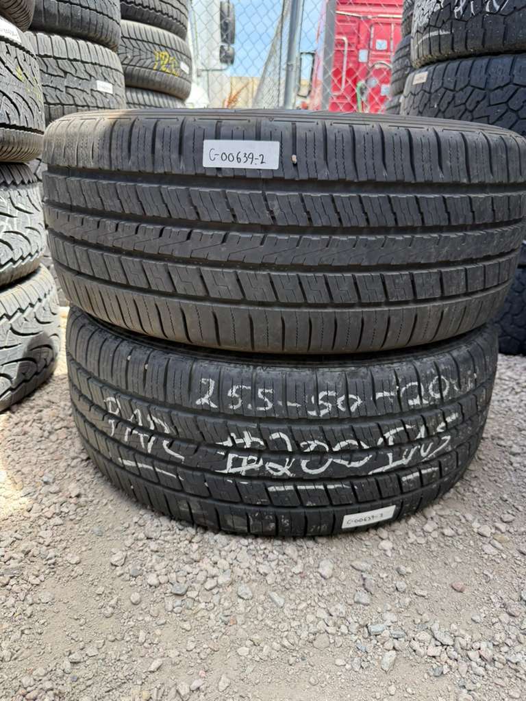 255/50R20 Pair (2 Used Tires) Falken Pro G5 CSV