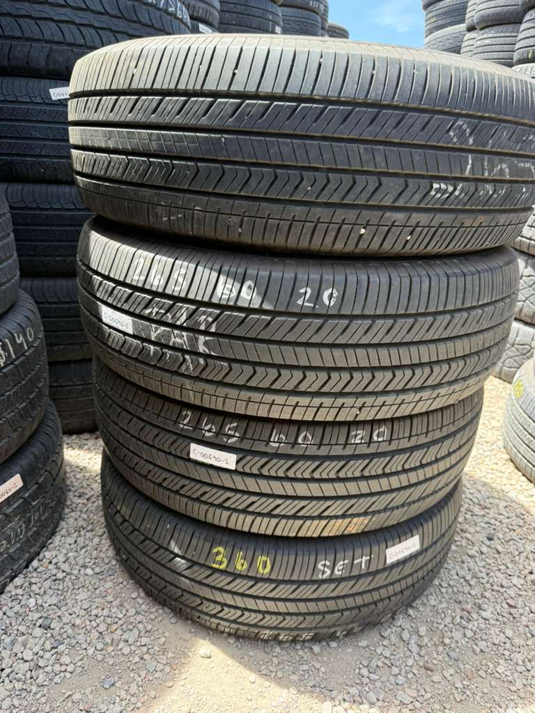 265/60R20 Set (4 Used Tires) Yokohama Geolandar X-CV