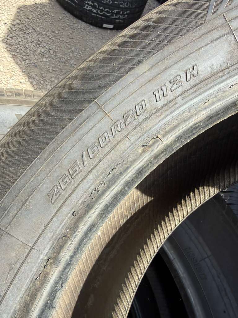 265/60R20 Set (4 Used Tires) Yokohama Geolandar X-CV
