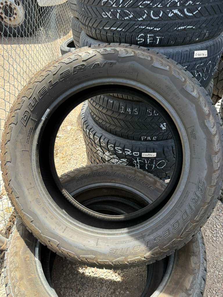 255/55R20 (3 Used Tires) Bridgestone Dueler A/T