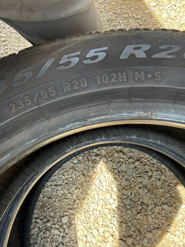 235/55R20 Pair (2 Used Tires) Pirelli Scorpion AS Plus 3