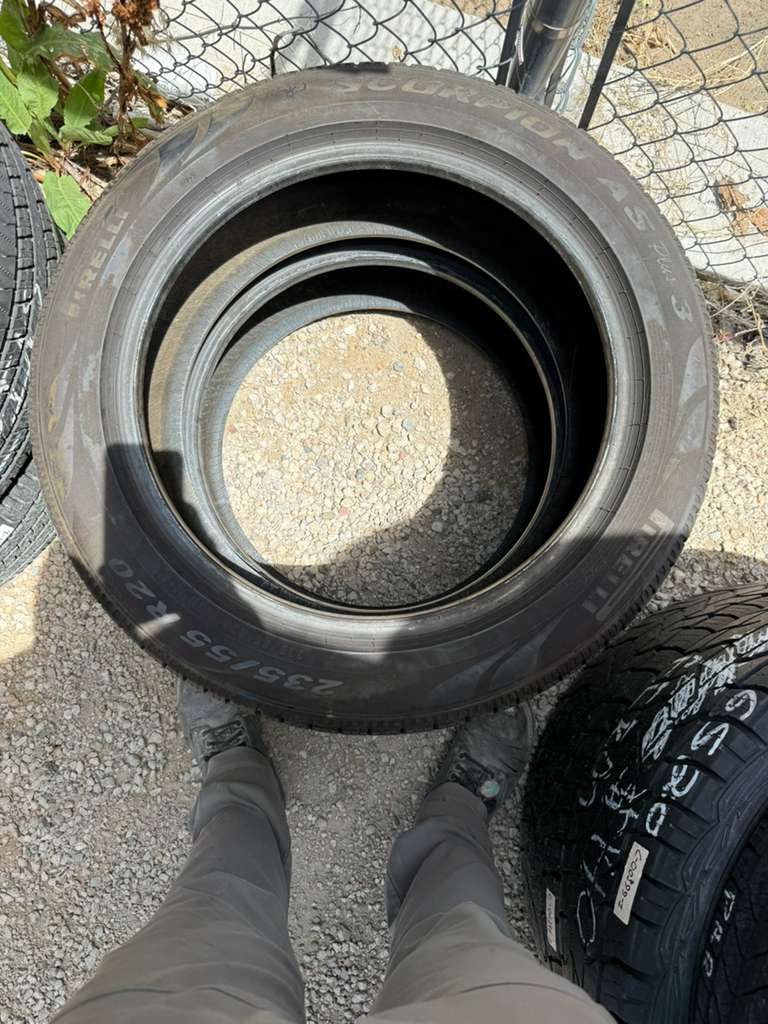 235/55R20 Pair (2 Used Tires) Pirelli Scorpion AS Plus 3