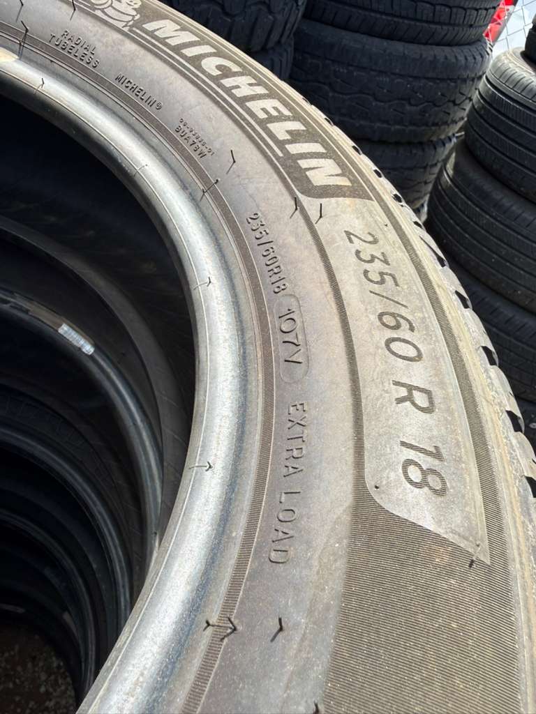 235/60R18 Pair (2 Used Tires) Michelin Crossclimate2