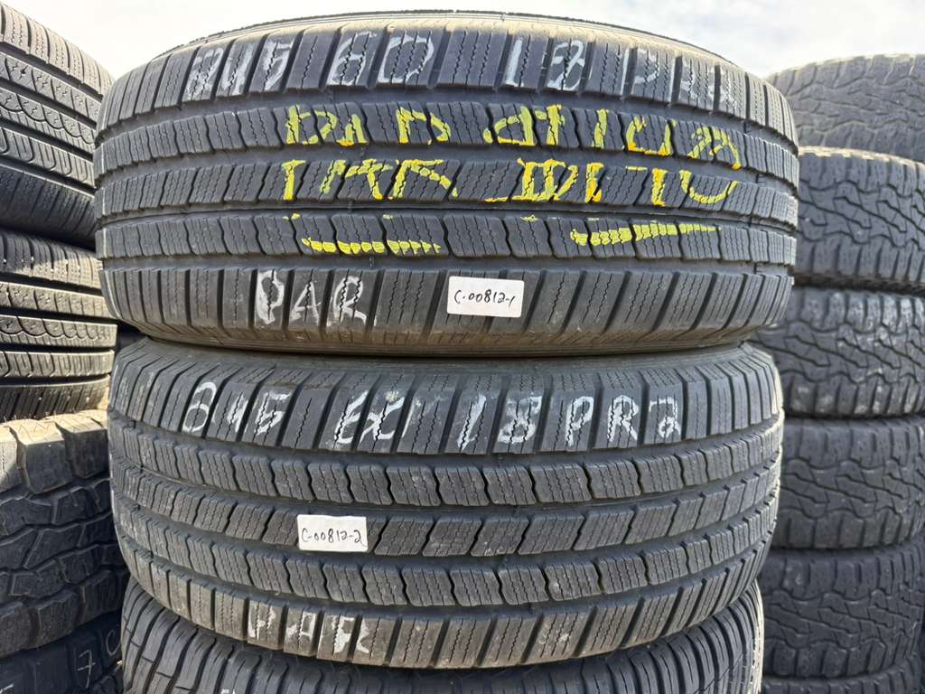 275/65R18 Pair (2 Used Tires) Michelin Defender LTX