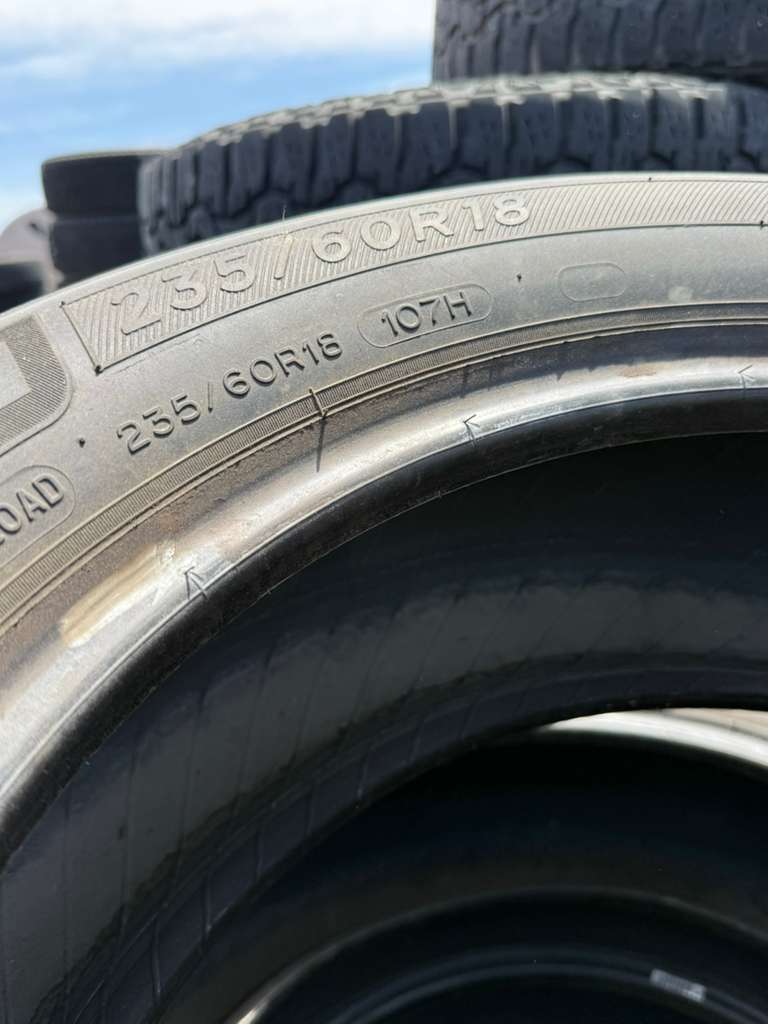 235/60R18 Set (4 Used Tires) Michelin Defender LTX