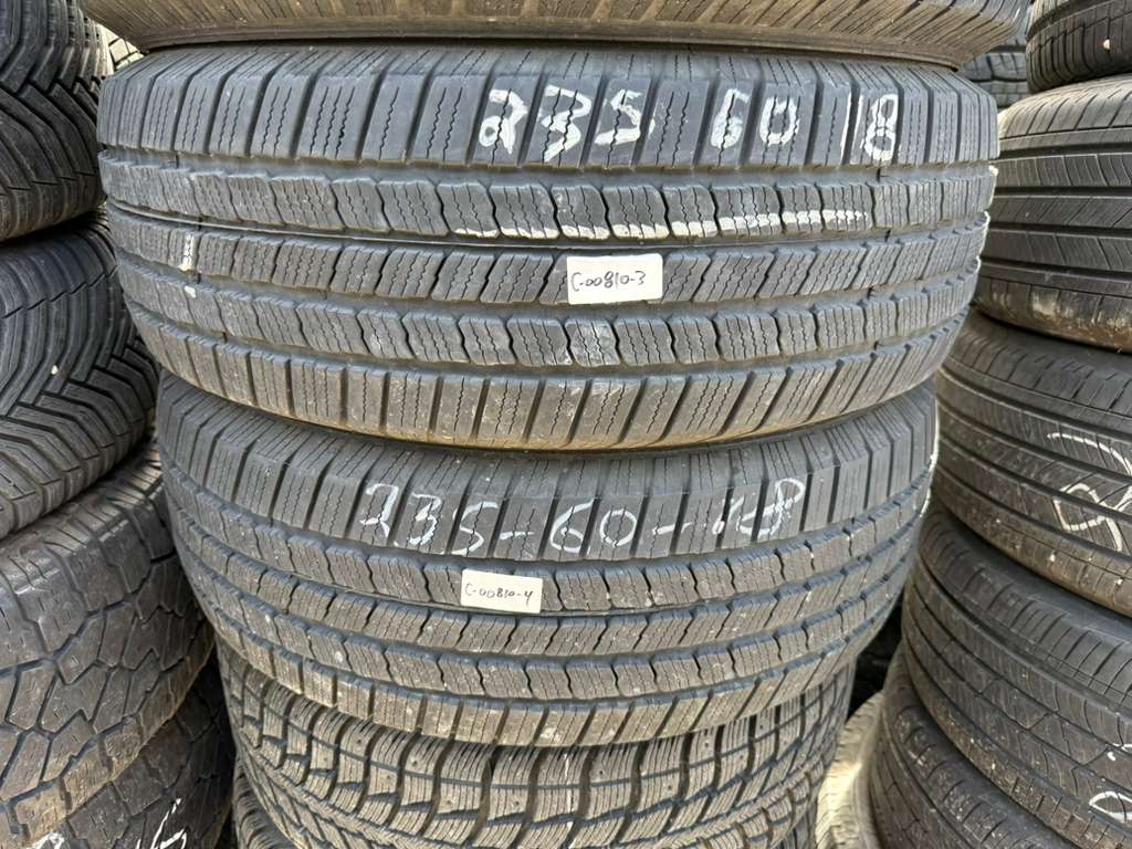 235/60R18 Set (4 Used Tires) Michelin Defender LTX