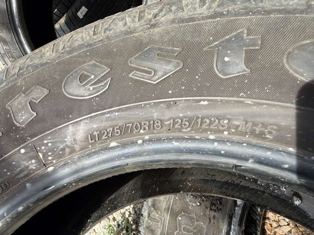 LT275/70R18 Pair (2 Used Tires) Firestone Transforce HT2