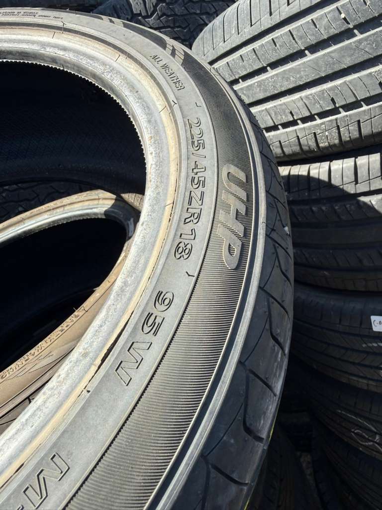 225/45R18 Set (4 Used Tires) Sentury UHP