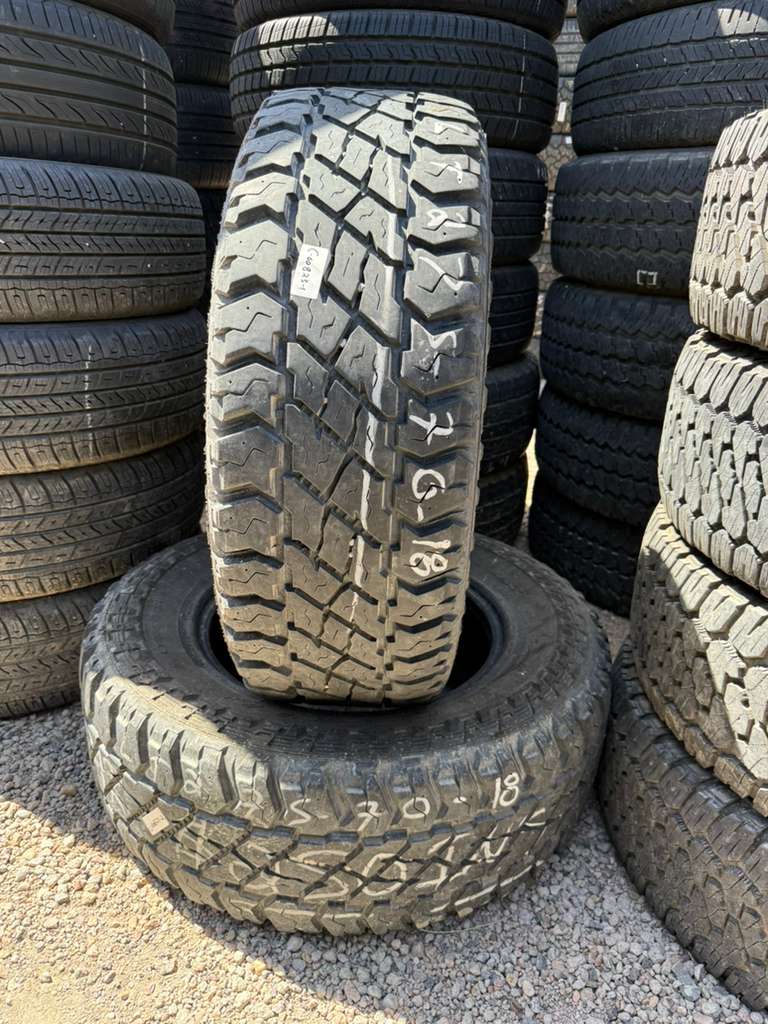 LT275/70R18 Pair (2 Used Tires) Cooper Discoverer ST Maxx
