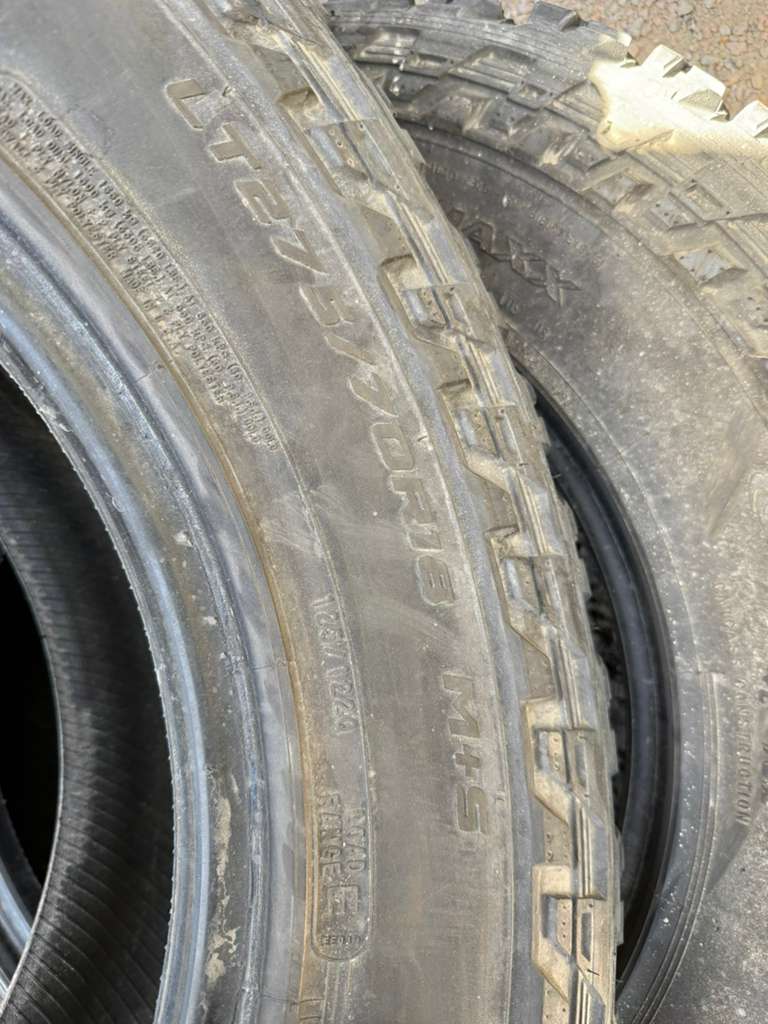 LT275/70R18 Pair (2 Used Tires) Cooper Discoverer ST Maxx