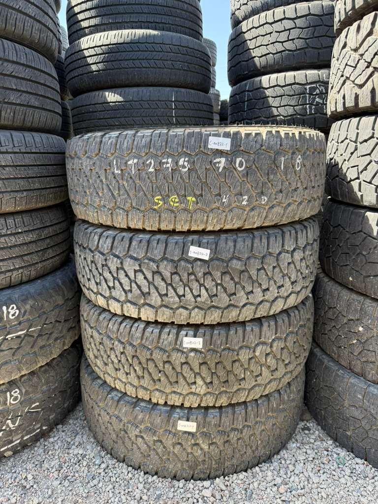 LT275/70R18 Set (4 Used Tires) Firestone Destination