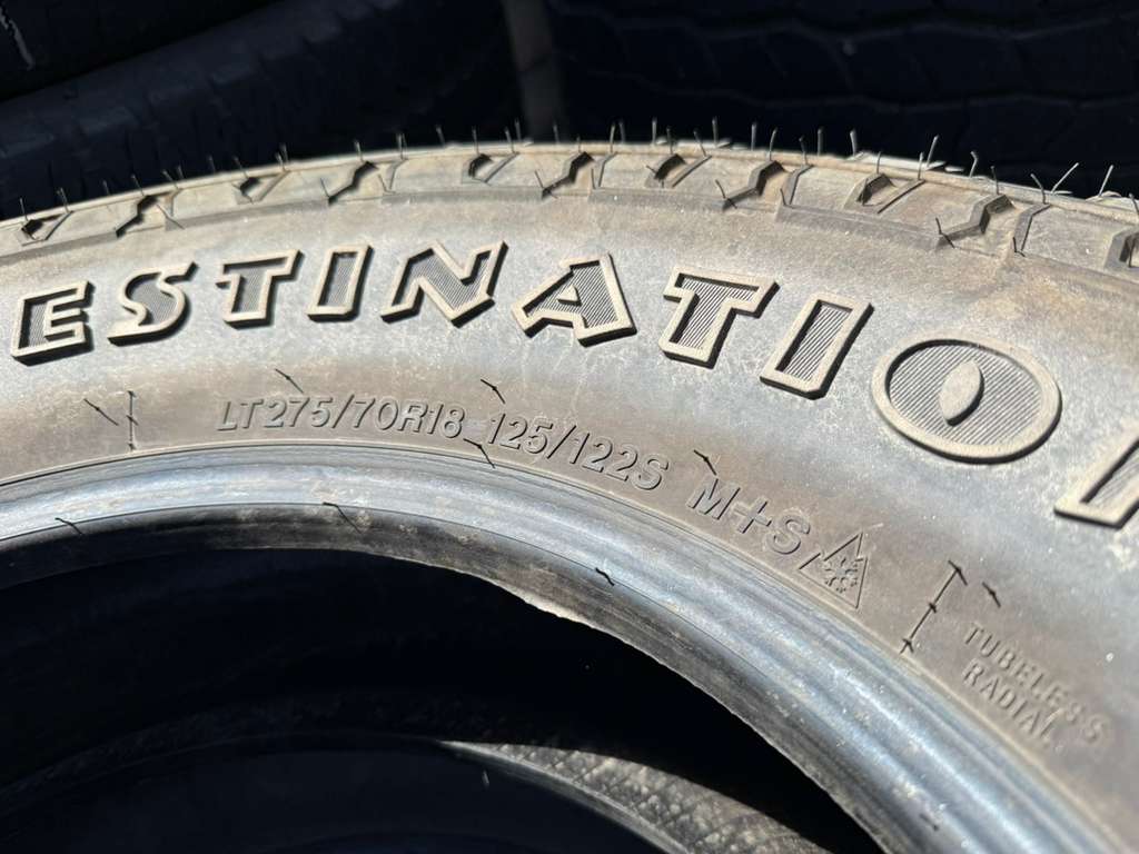 LT275/70R18 Set (4 Used Tires) Firestone Destination