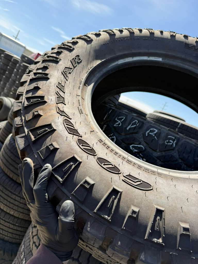 LT285/75R18 Pair (2 Used Tires) Goodyear Wrangler DuraTrac