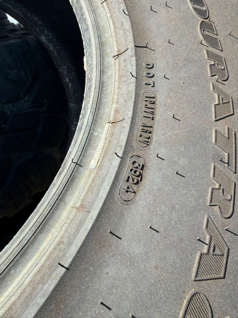 LT285/75R18 Pair (2 Used Tires) Goodyear Wrangler DuraTrac