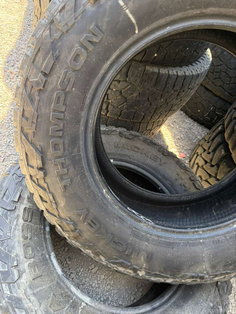 275/65R18 Pair (2 Used Tires) Mickey Thompson Baja Boss