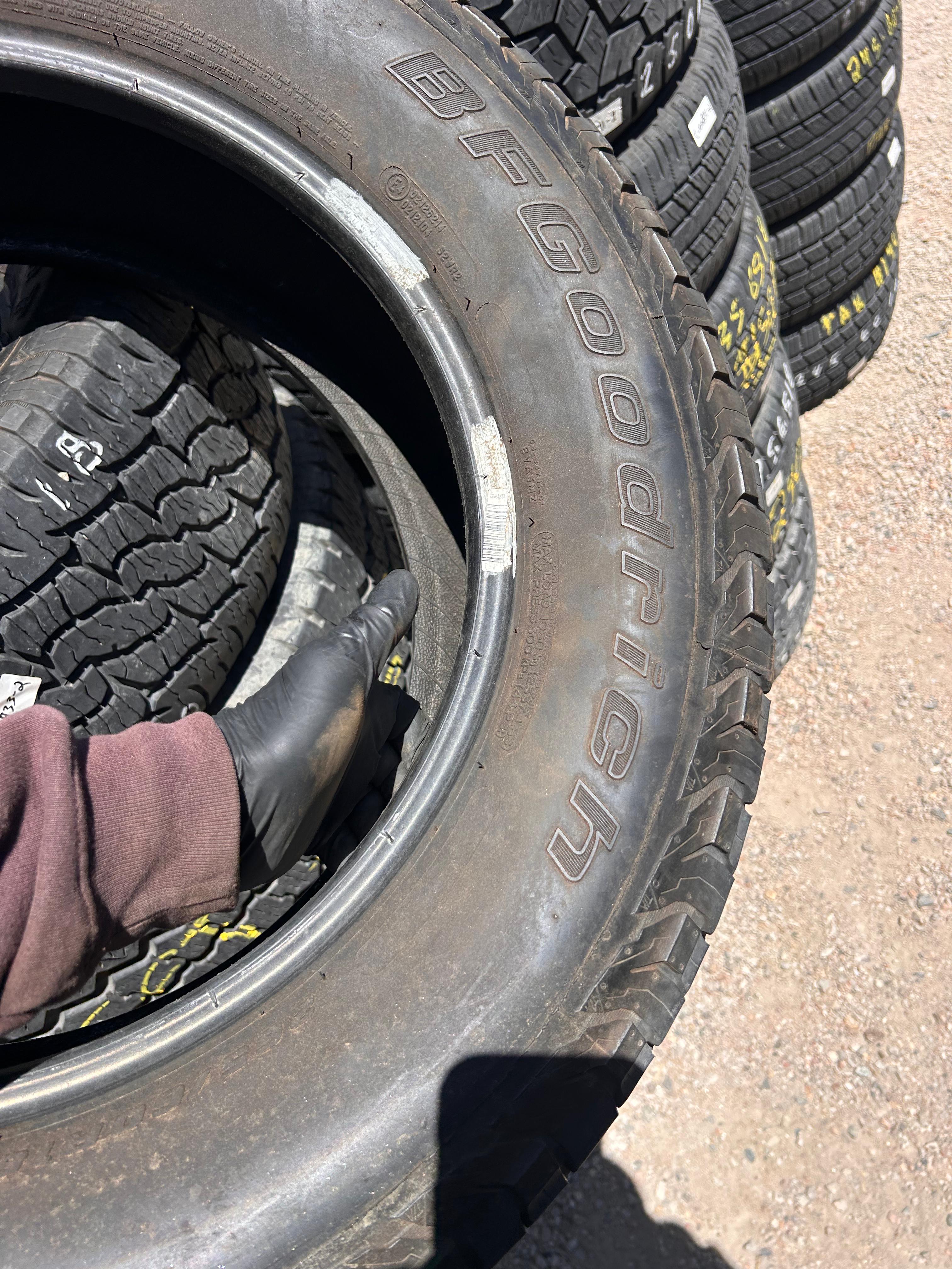265/60R18 Pair (2 Used Tires) Bfgoodrich Trail Terrain TA
