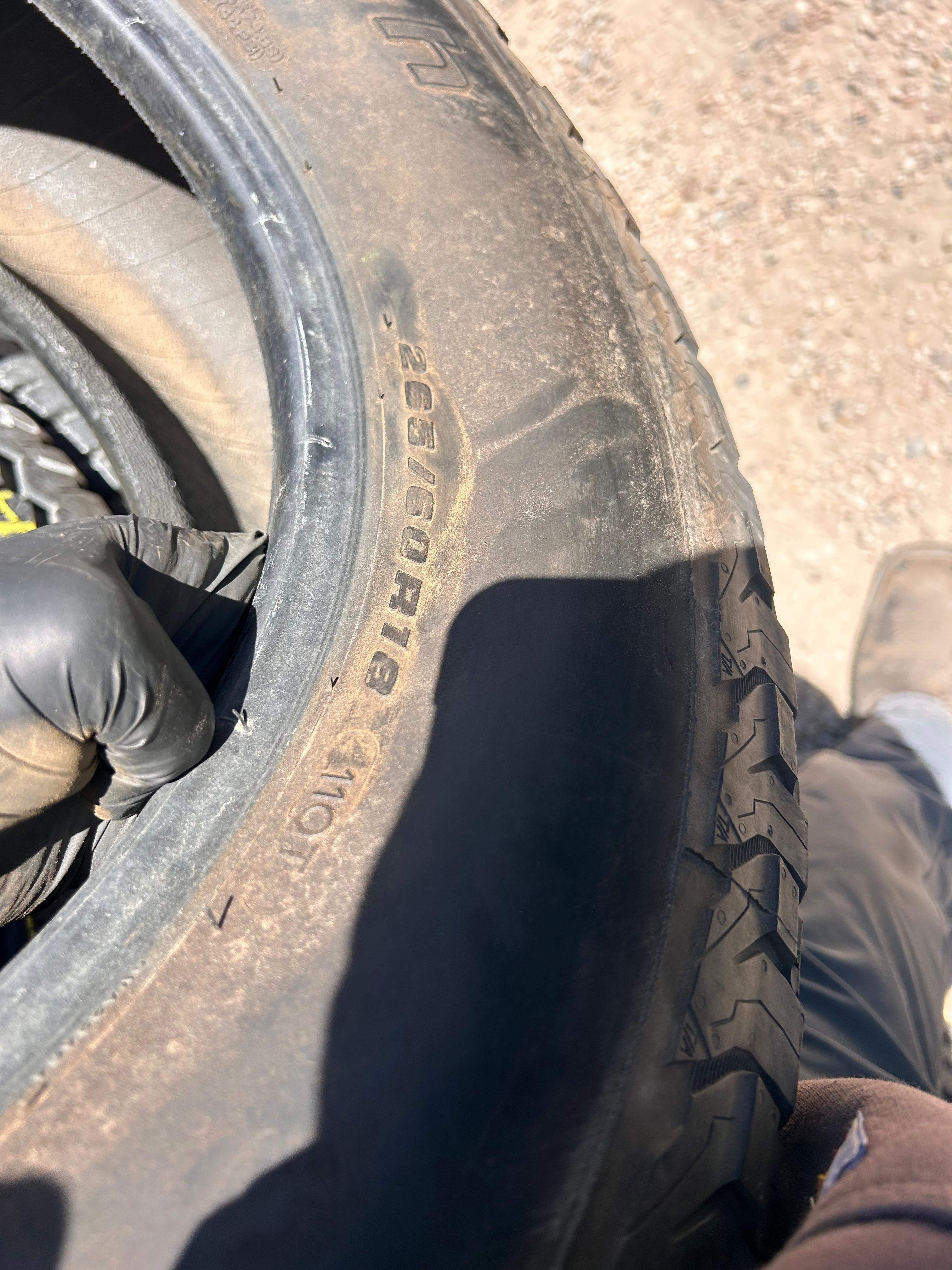 265/60R18 Pair (2 Used Tires) Bfgoodrich Trail Terrain TA