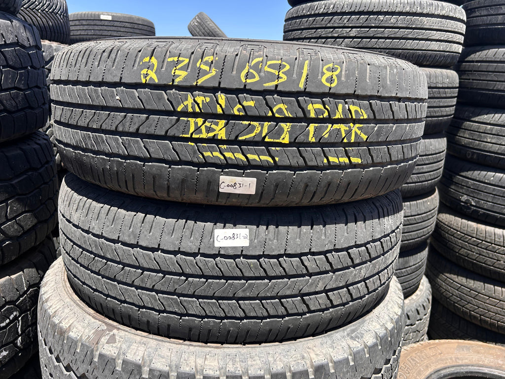 235/65R18 Pair (2 Used Tires) Laufenn X Fit HT