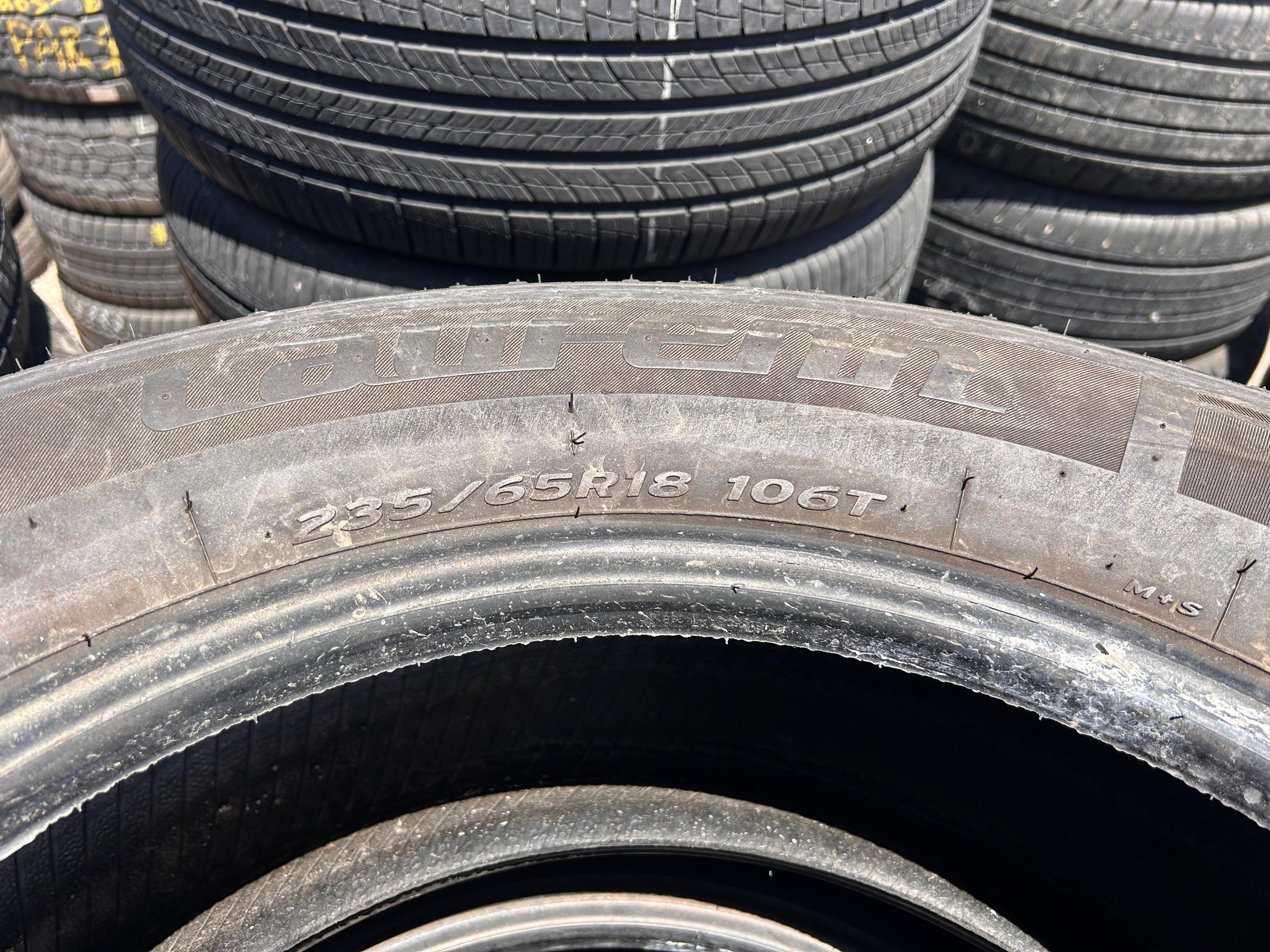 235/65R18 Pair (2 Used Tires) Laufenn X Fit HT