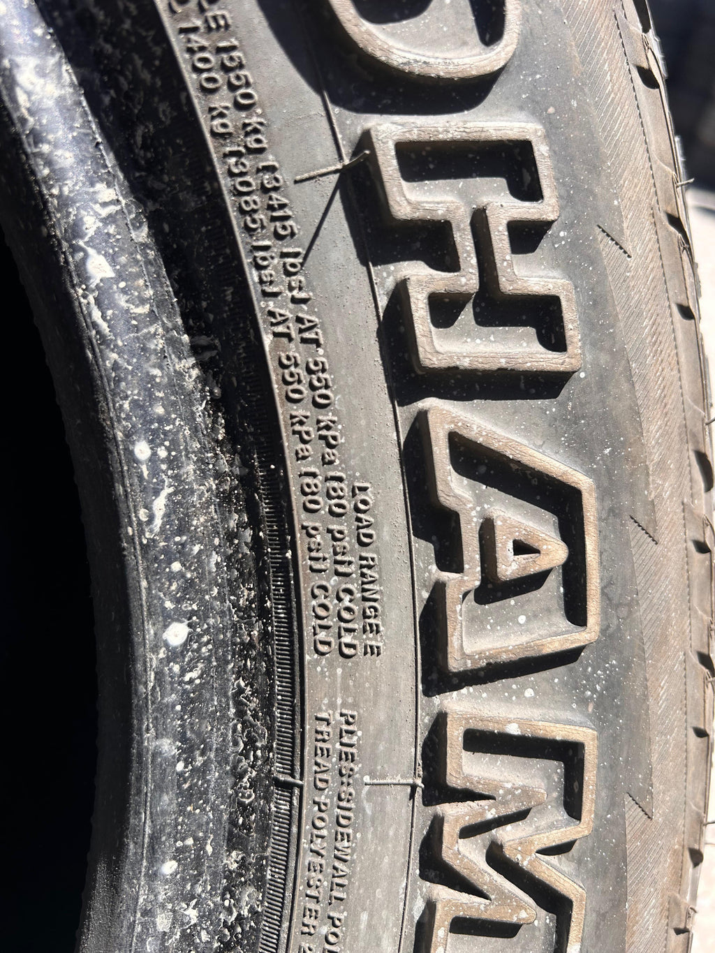 LT275/65R18 Pair (2 Used Tires) Yokohama Geolandar AT