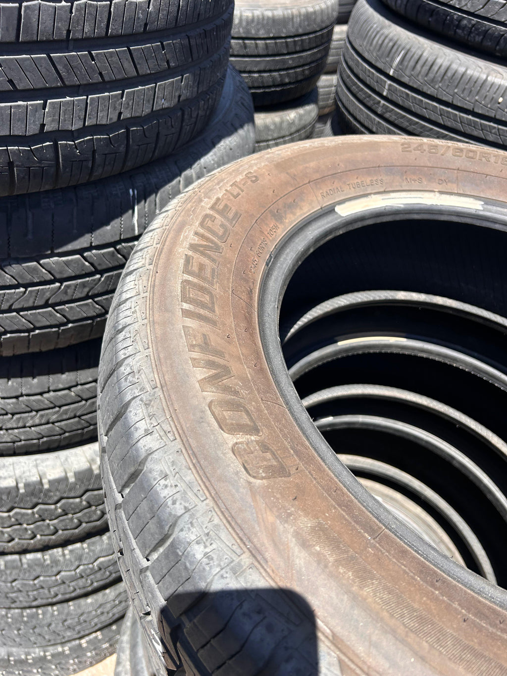 245/60R18 Pair (2 Used Tires) Caldera Confidence