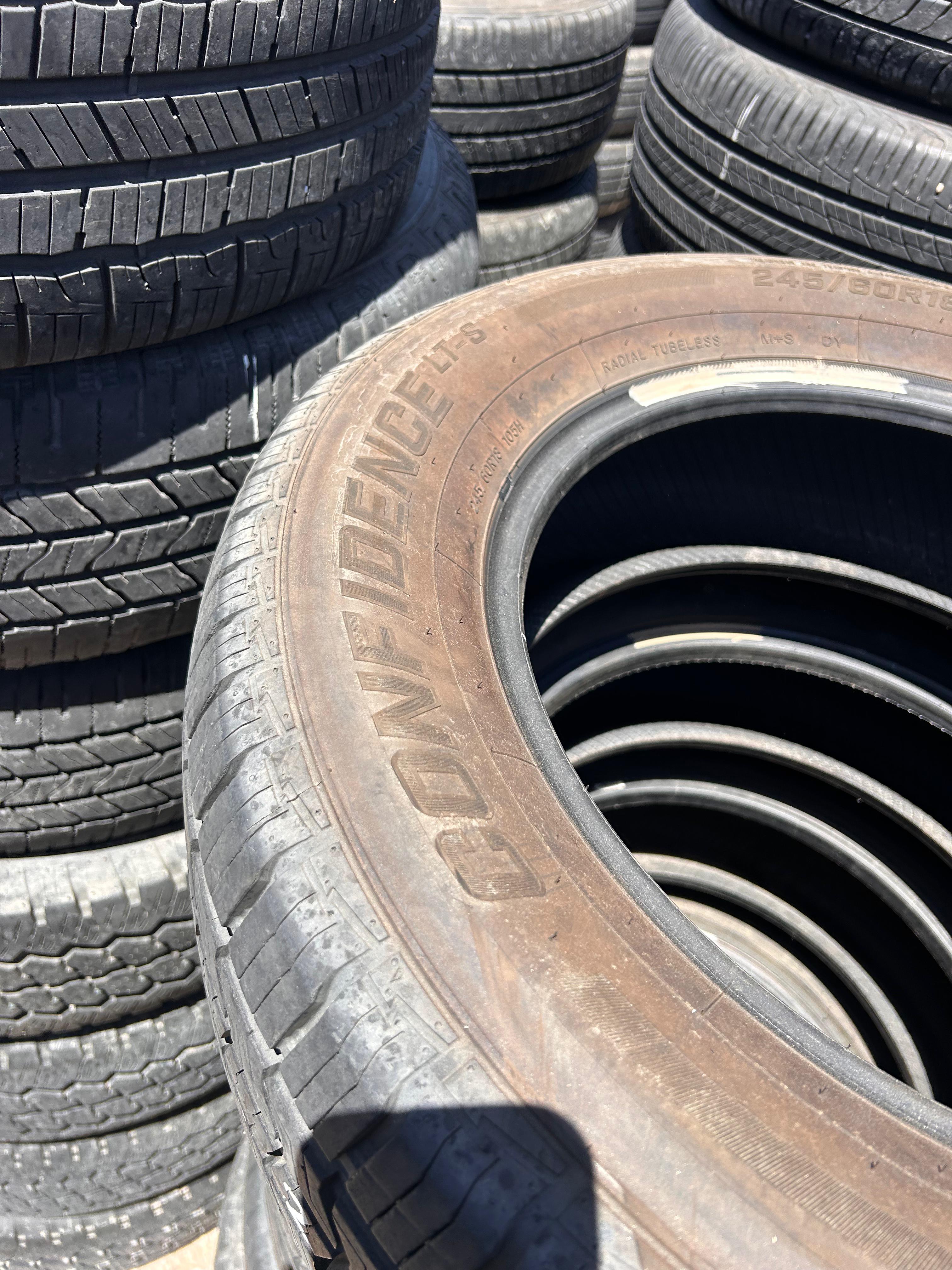 245/60R18 Pair (2 Used Tires) Caldera Confidence