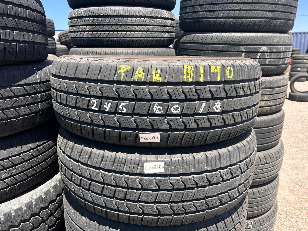 245/60R18 Pair (2 Used Tires) Caldera Confidence