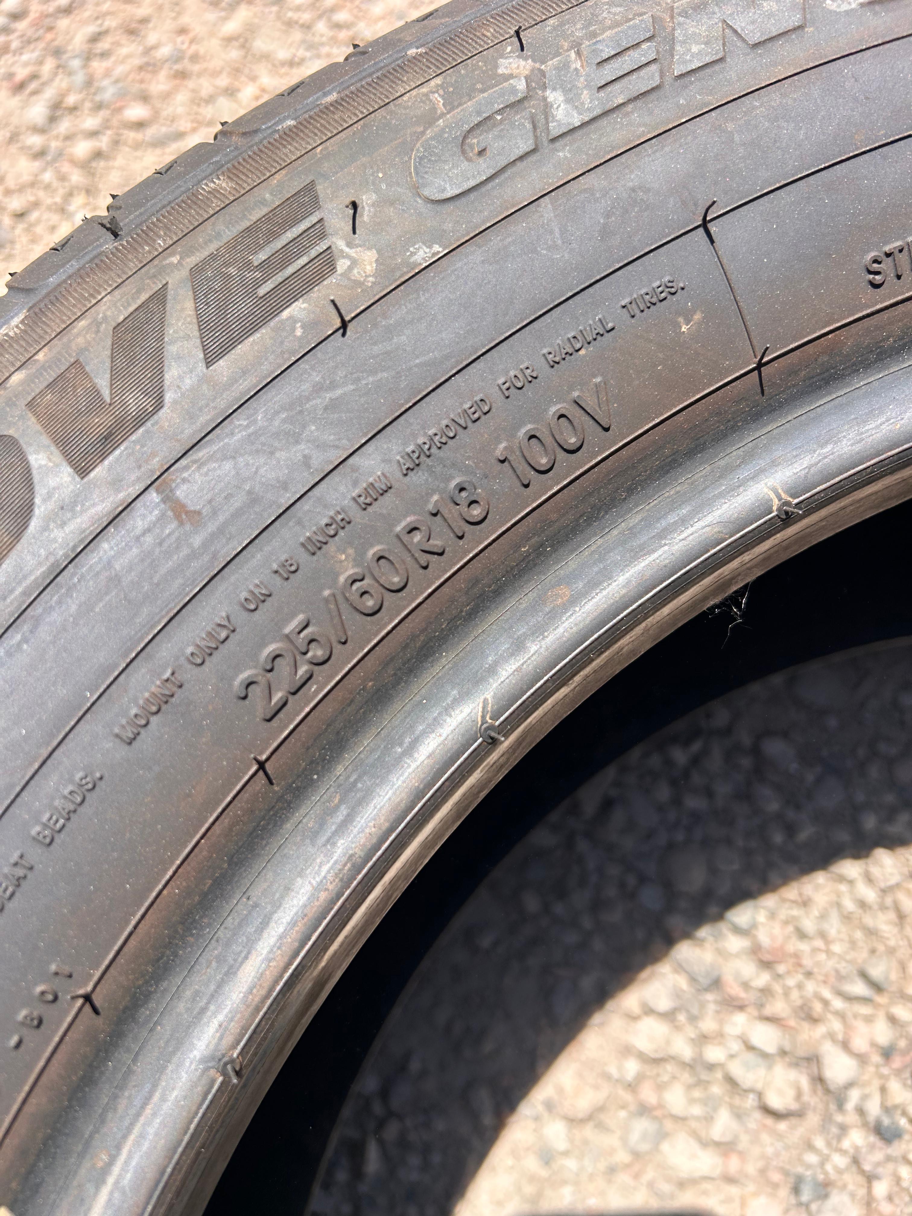225/60R18 Pair (2 Like New Tires) Ironman Imovegen3