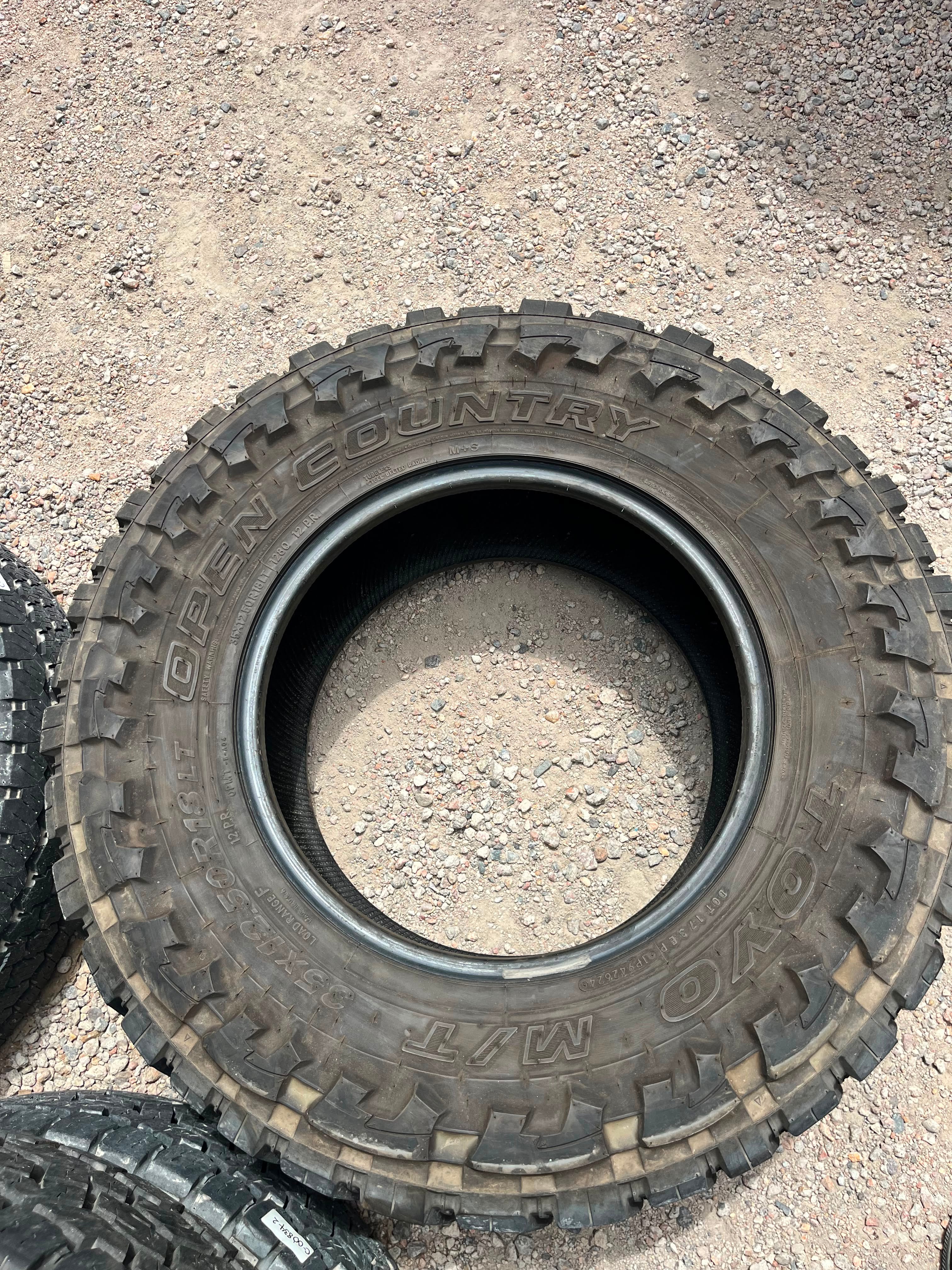 LT35x12.50R18 (3 Used Tires) Open Country  Toyo