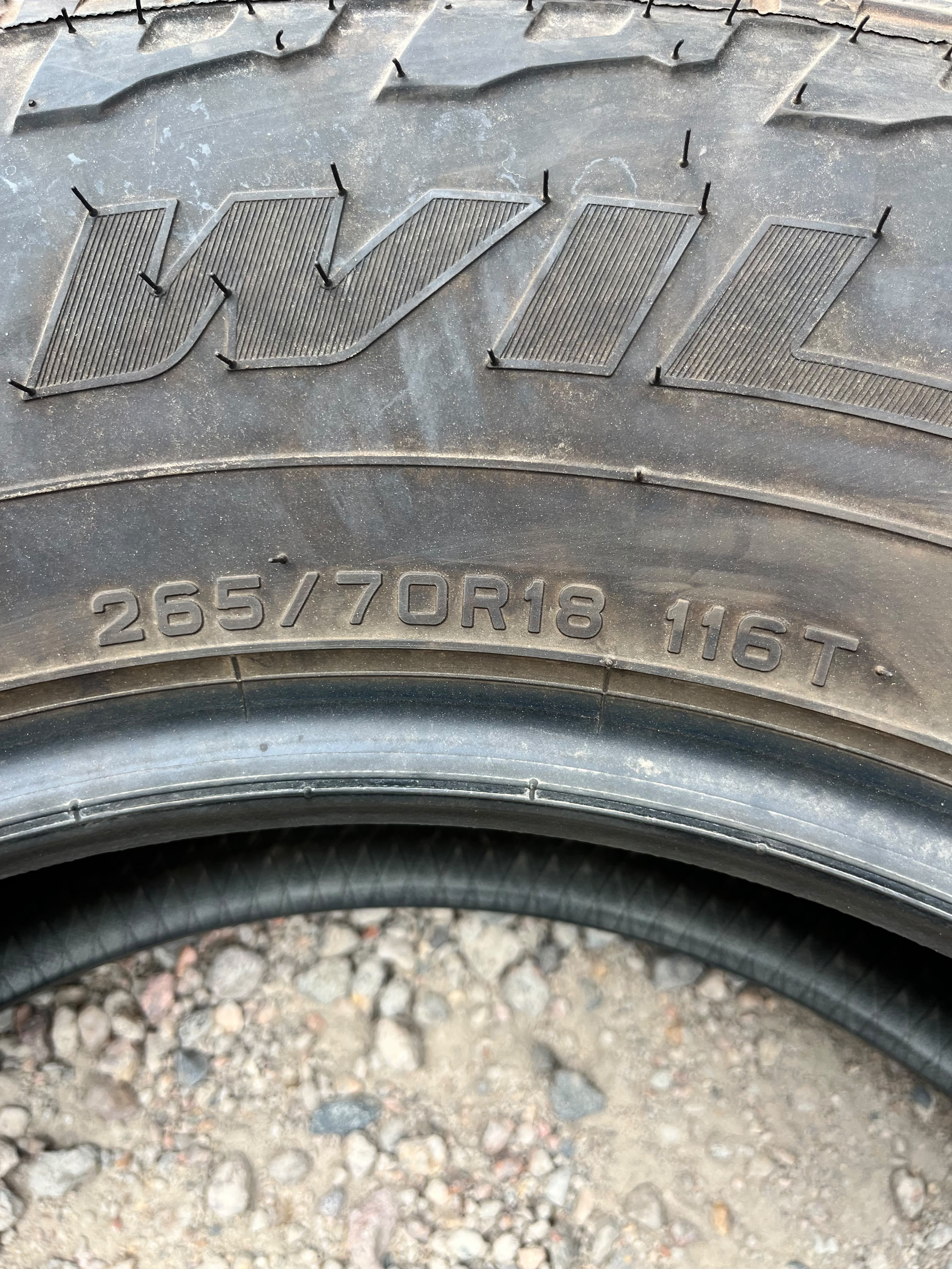 265/70R18 Pair (2 Used Tires) Falken Wildpeak AT3 WA