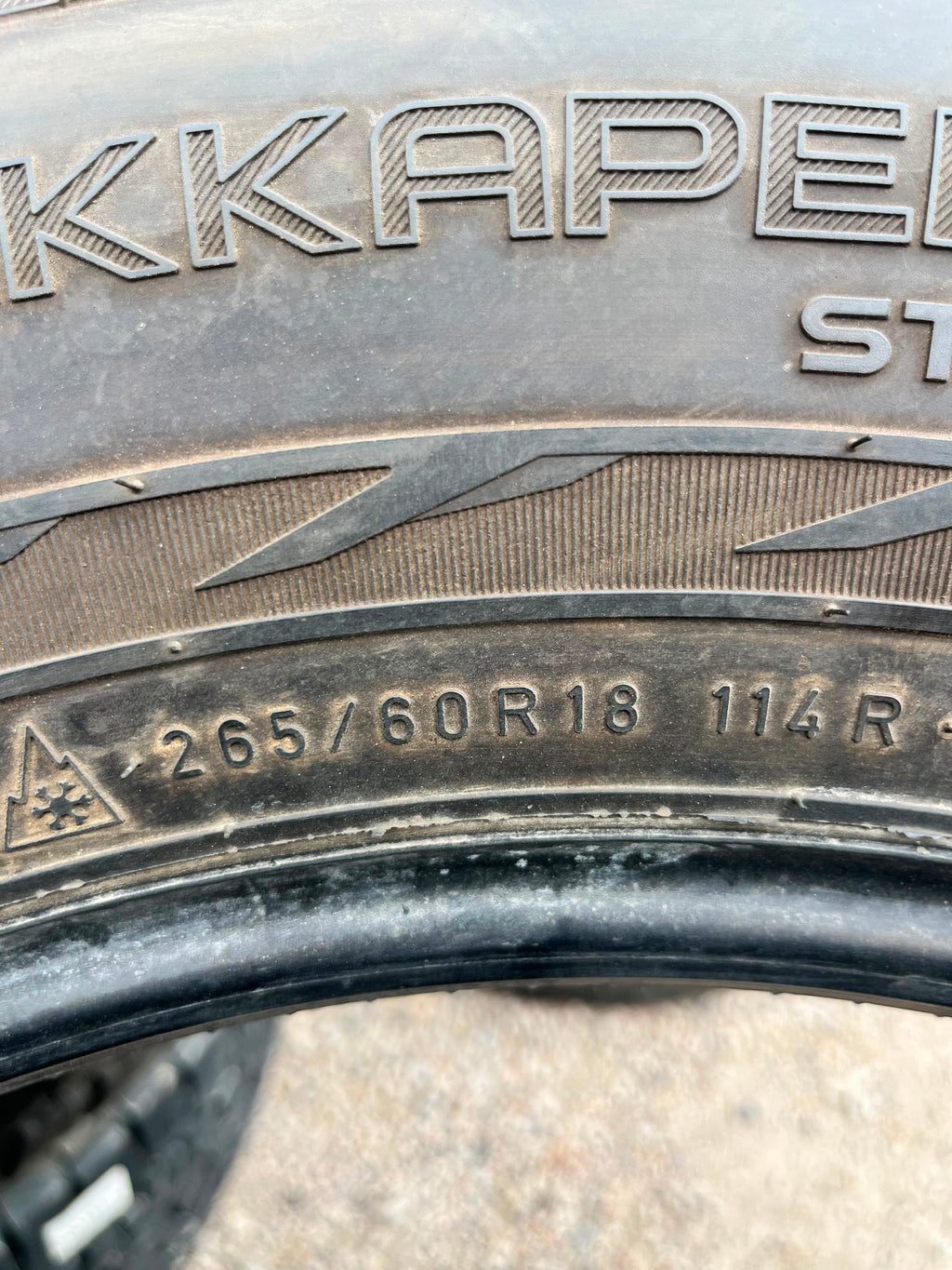 265/65R18 Pair (2 Used Tires) Nokia Hankapeliitta R2