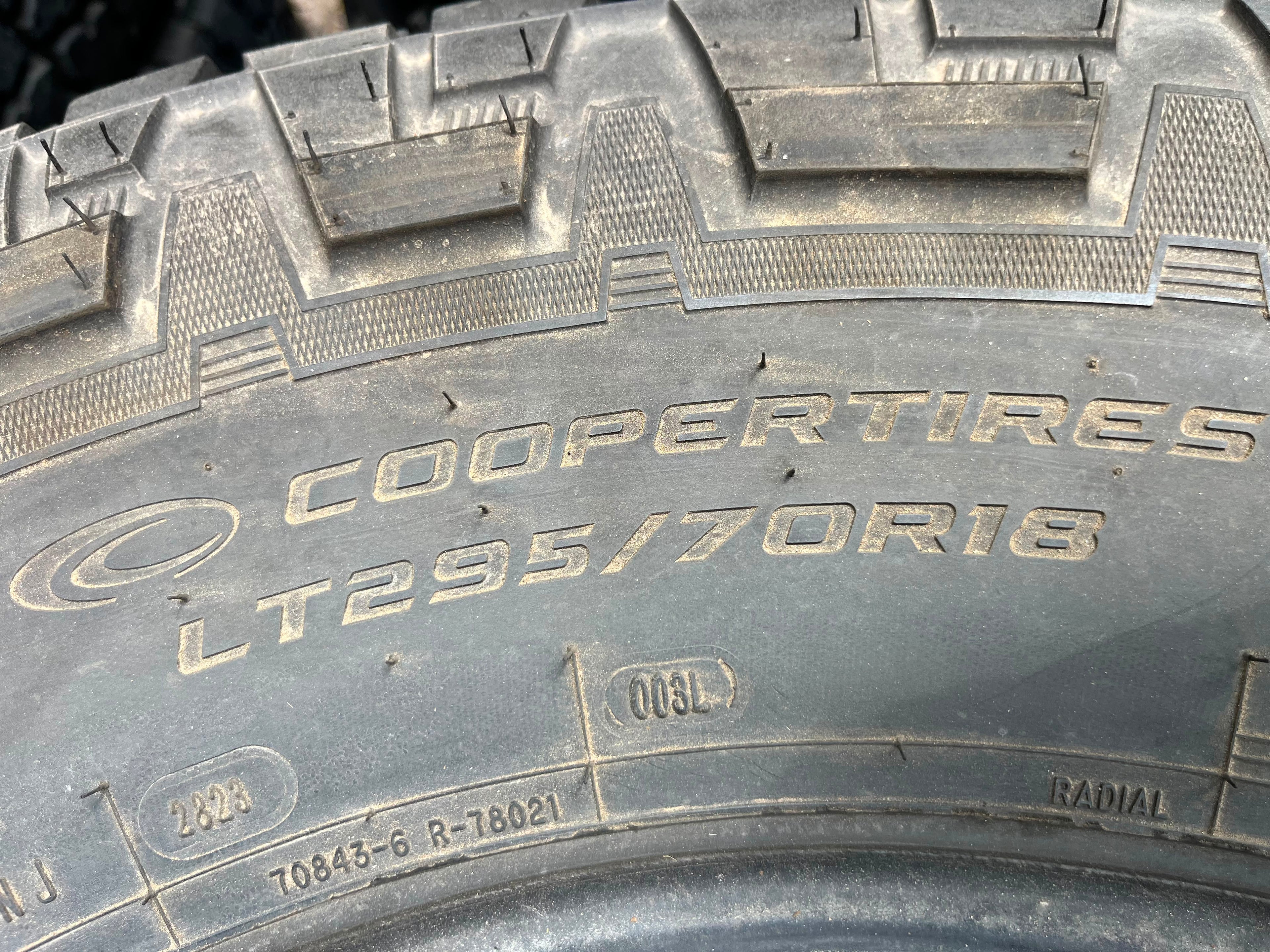 LT295/70R18 Pair (2 Used Tires) Cooper Discoverer AT3 XLT
