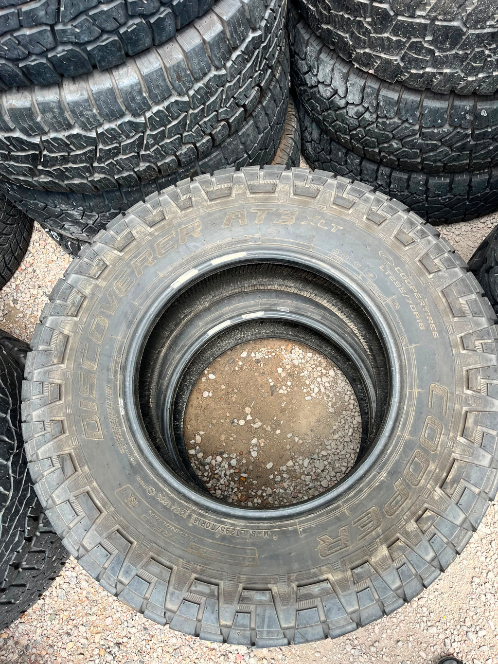 LT295/70R18 Pair (2 Used Tires) Cooper Discoverer AT3 XLT