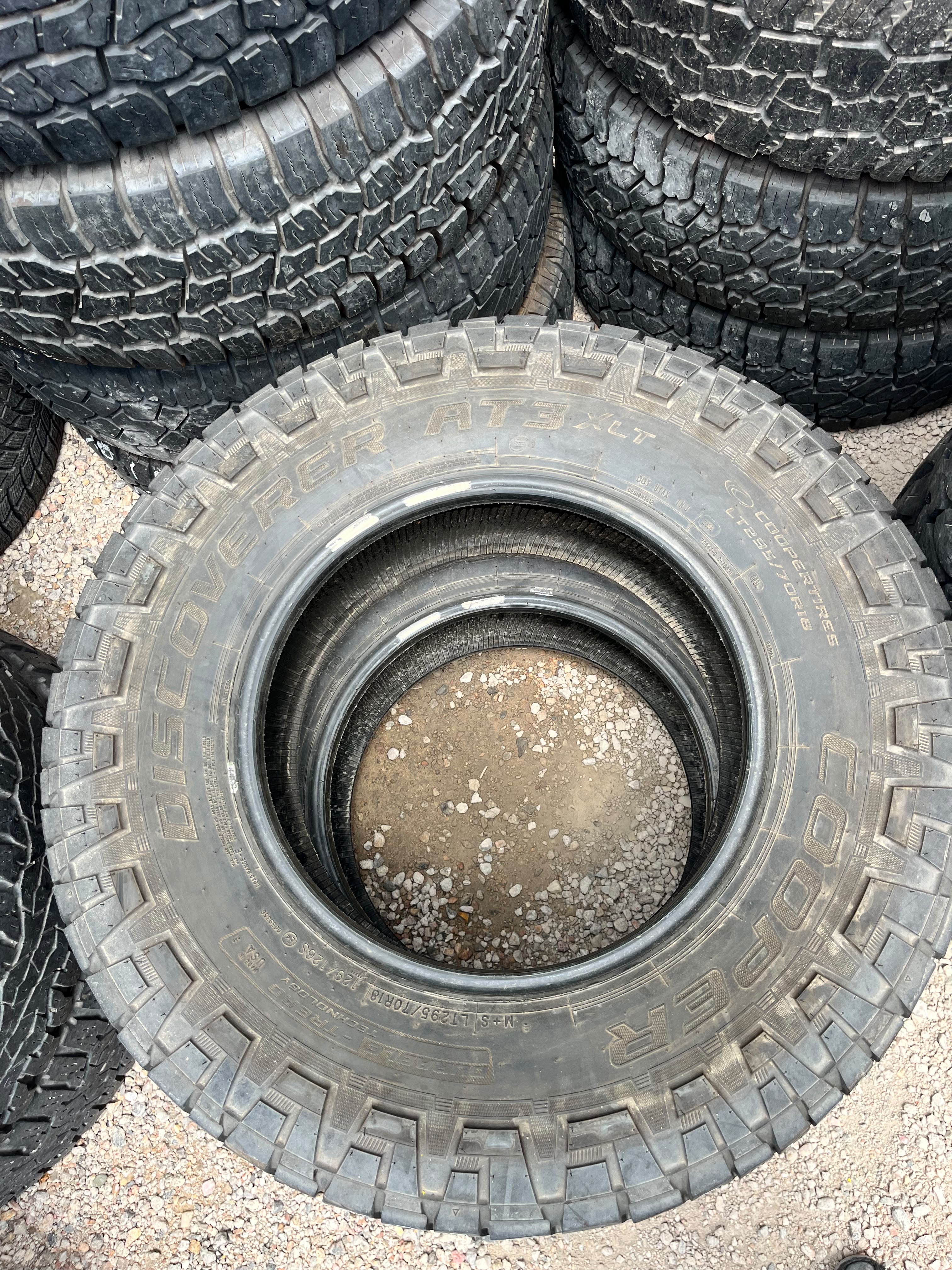 LT295/70R18 Pair (2 Used Tires) Cooper Discoverer AT3 XLT