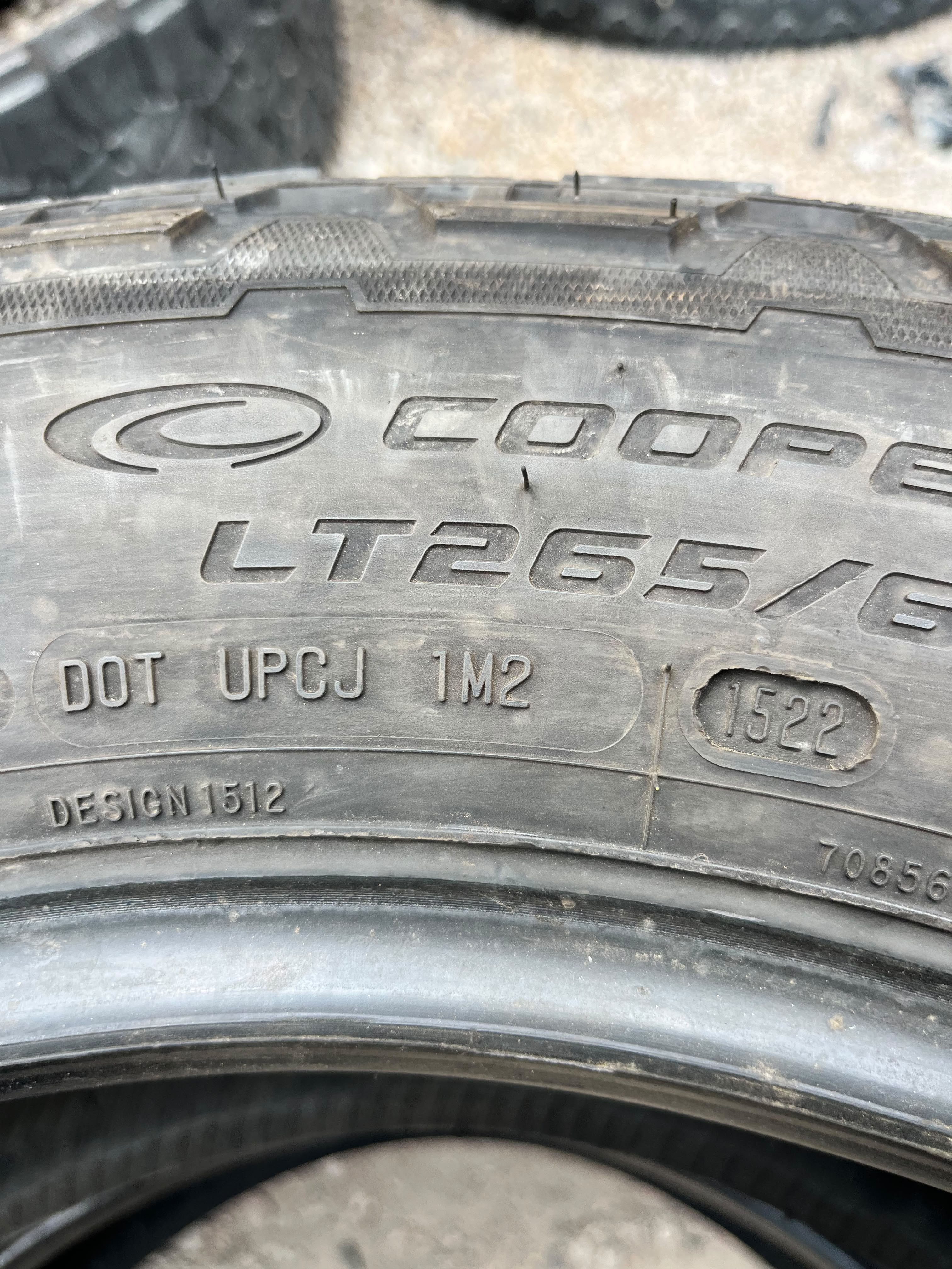 LT265/60R18 Pair (2 Used Tires) Cooper Discoverer AT3 Cooper