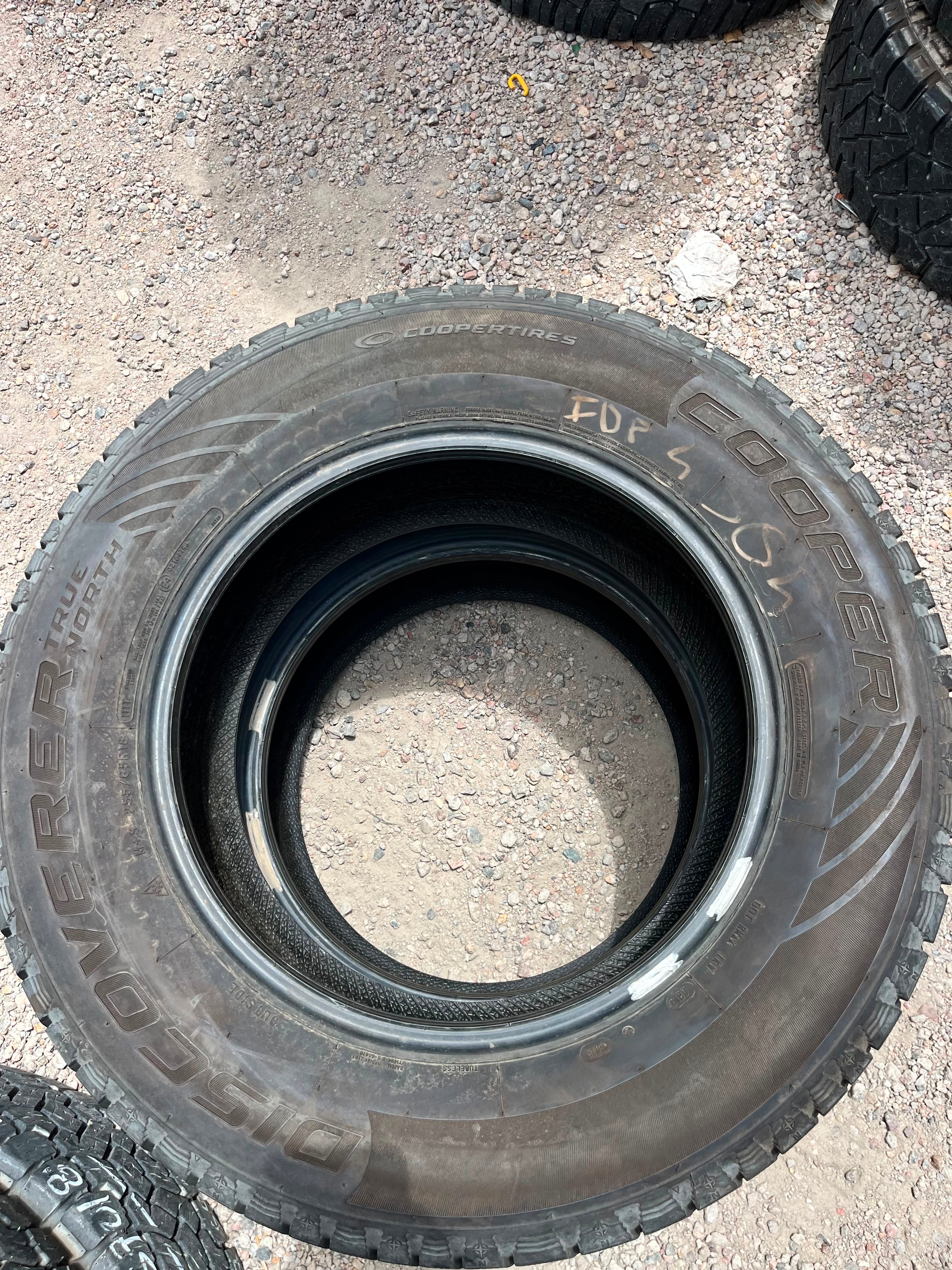 255/65R18 Pair (2 Used Tires) Cooper Discoverer True North