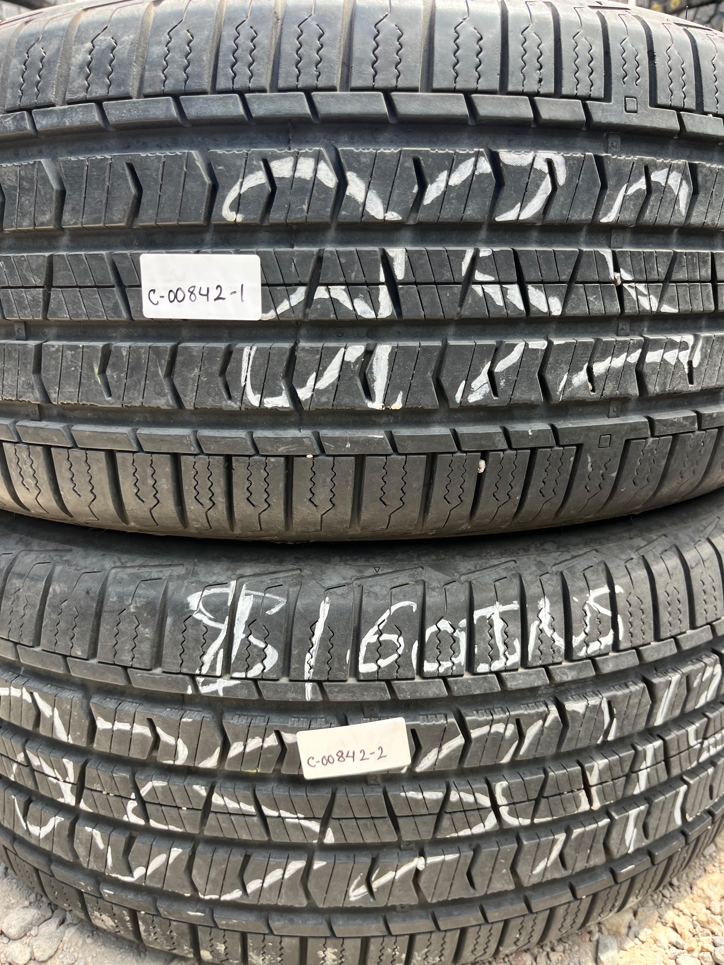 235/50R18 Pair (2 Used Tires) Cooper Discoverer Enduramax