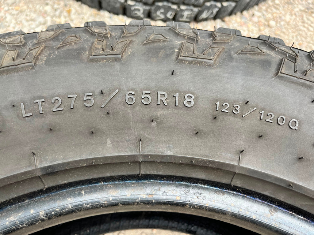 LT275/65R18 Set (4 Used Tires) Goodyear Wrangler Ultra Terrain